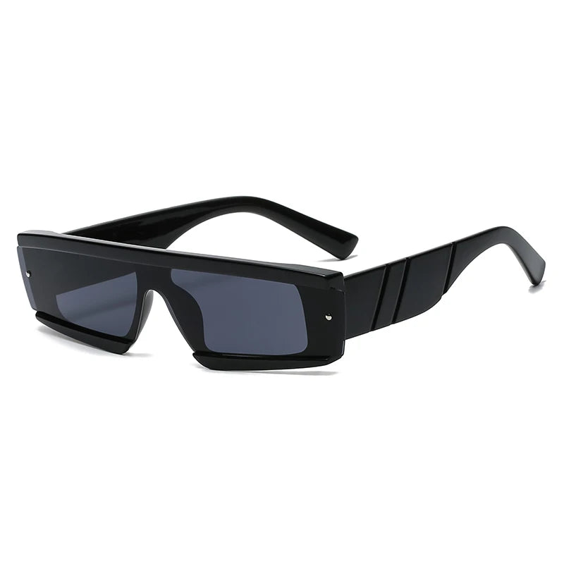 Trendy vierkante zonnebril in elegant zwart design