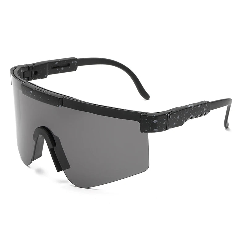 Zwarte Cycling Fashion Zonnebril met UV-beschermende lenzen voor Heren en Dames