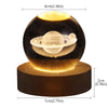 Saturnus Kristallen Bol Nachtlicht - Een buitenaardse toevoeging aan je interieur. Afmetingen: 