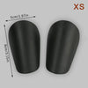 XS Zwarte Mini Scheenbeschermers voor lichtgewicht bescherming en wendbaarheid tijdens het spel