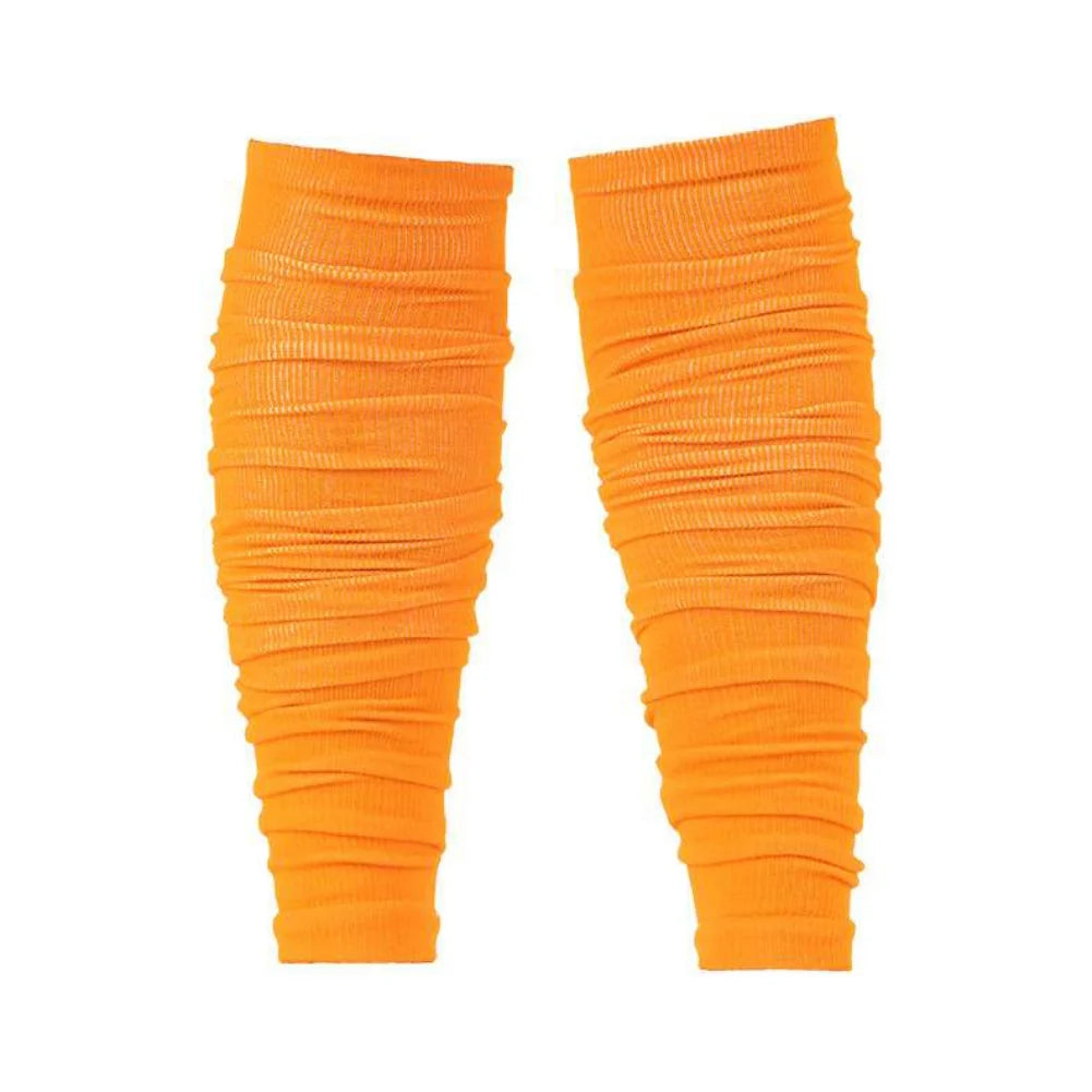 Elastische oranje sok sleeves voor Sok Mouwen voor over de knieën