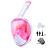 Modieuze Wit en Roze Snorkelmasker