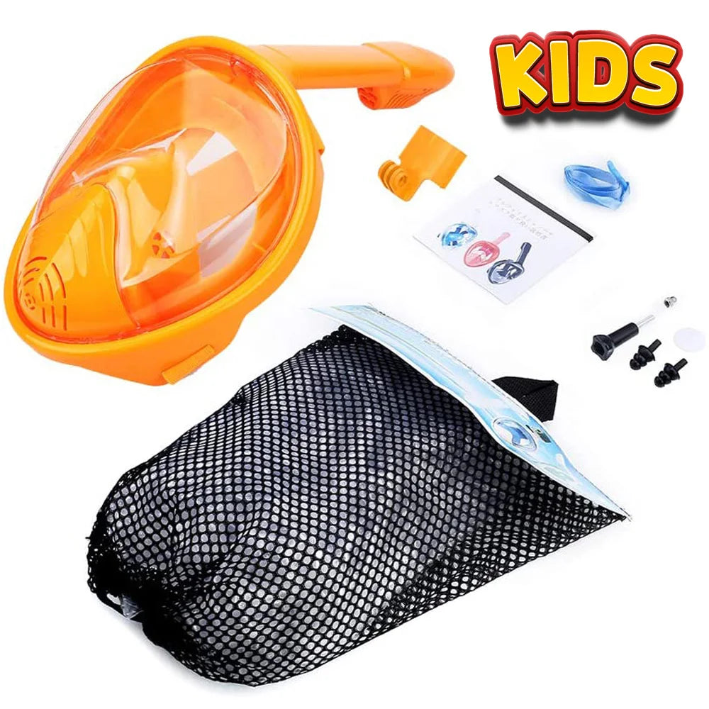 Vrolijk Oranje Snorkelmasker voor Kinderen