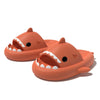 Sharky's™ - Haaien Slippers in roodoranje.