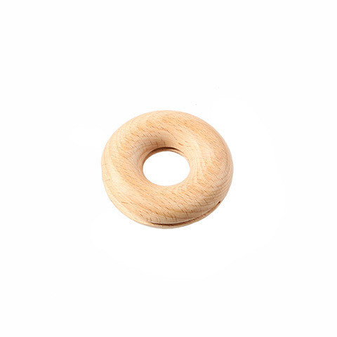 Licht Houten Keukenaccessoire in de Vorm van een Donut