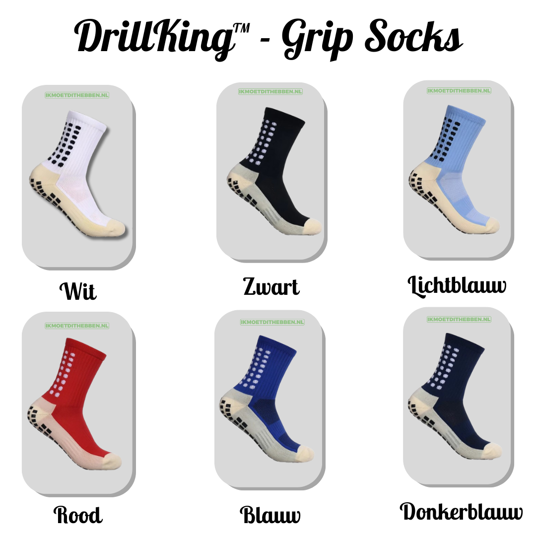 Ontdek de veelzijdigheid van DrillKing™ Grip Sokken: een verzameling van kleuren om je prestaties te verbeteren