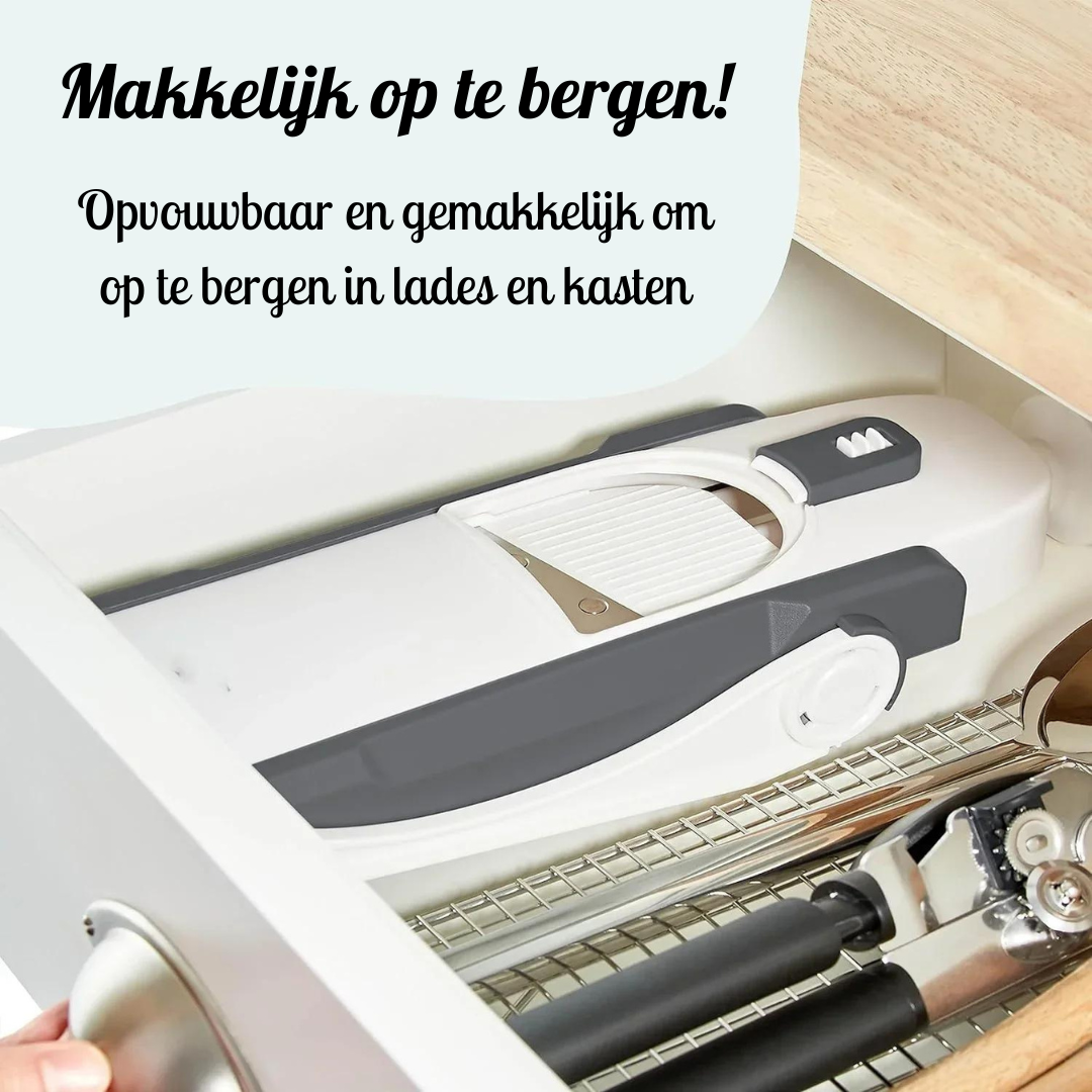 Compact opvouwbaar ontwerp maakt het gemakkelijk om de MultiChop™ op te bergen