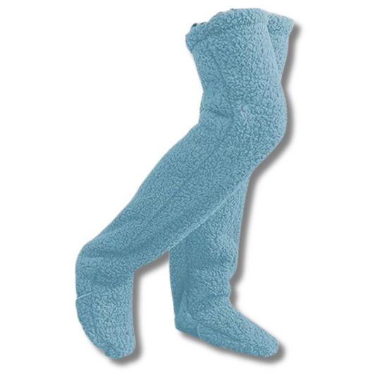 Leggies™ Lichtblauwe Knie Warmer - Een frisse en zachte toevoeging aan je outfit.