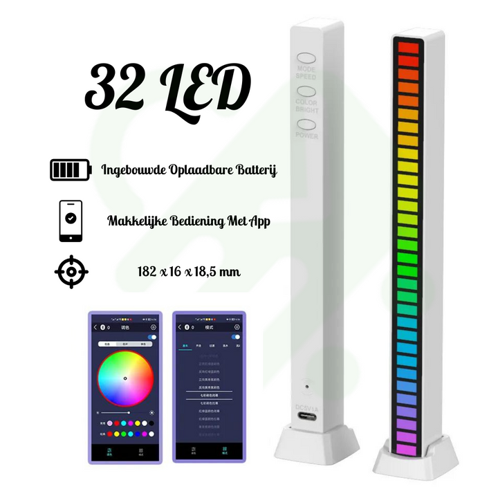 Geluidsgevoelige LED Lamp - Muziek/Spraak Verlichting