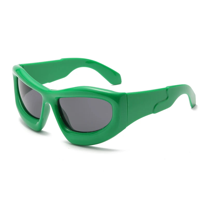 Frisse groene zonnebril voor een trendy uitstraling