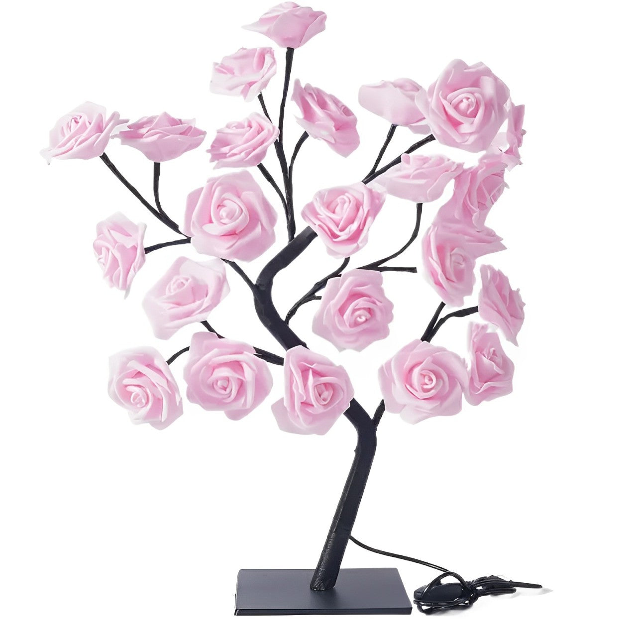 Romantische rozenboom tafellamp roze