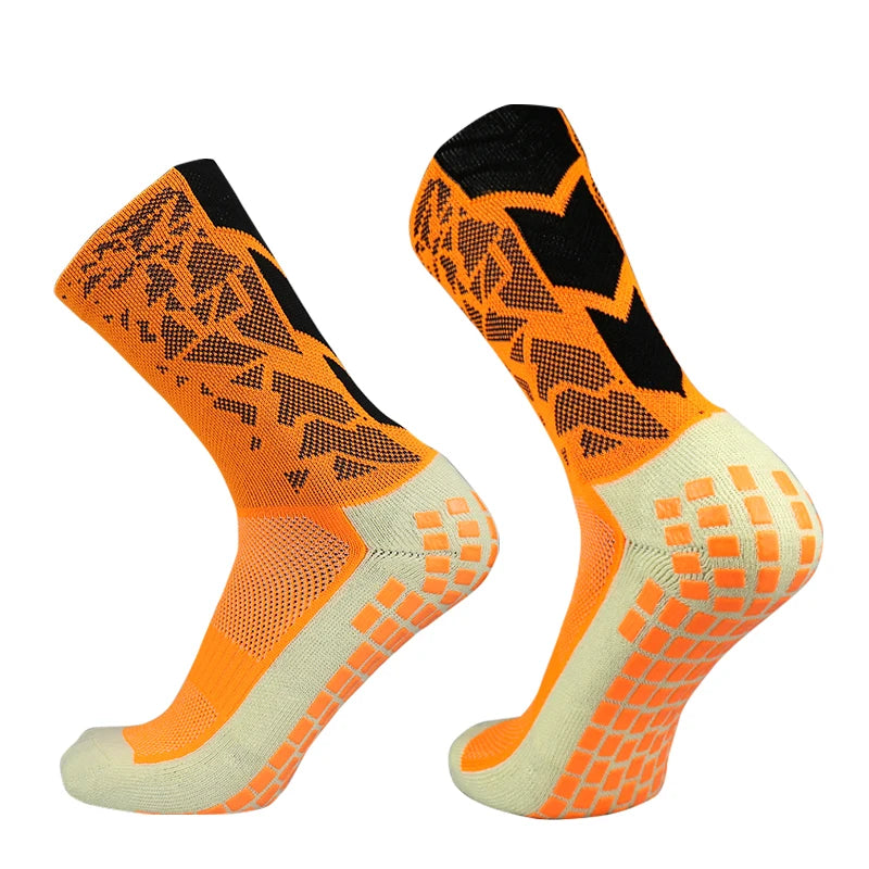 DrillKing™ Grip Sokken in Camo Oranje/Zwart