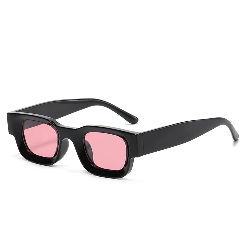 Retro Fashion Bril met zwarte montuur en roze details - speels en vrouwelijk!