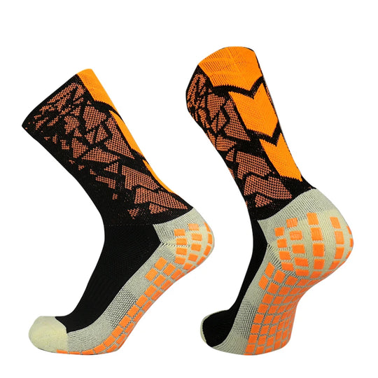 DrillKing™ Grip Sokken in Camo Zwart/Oranje