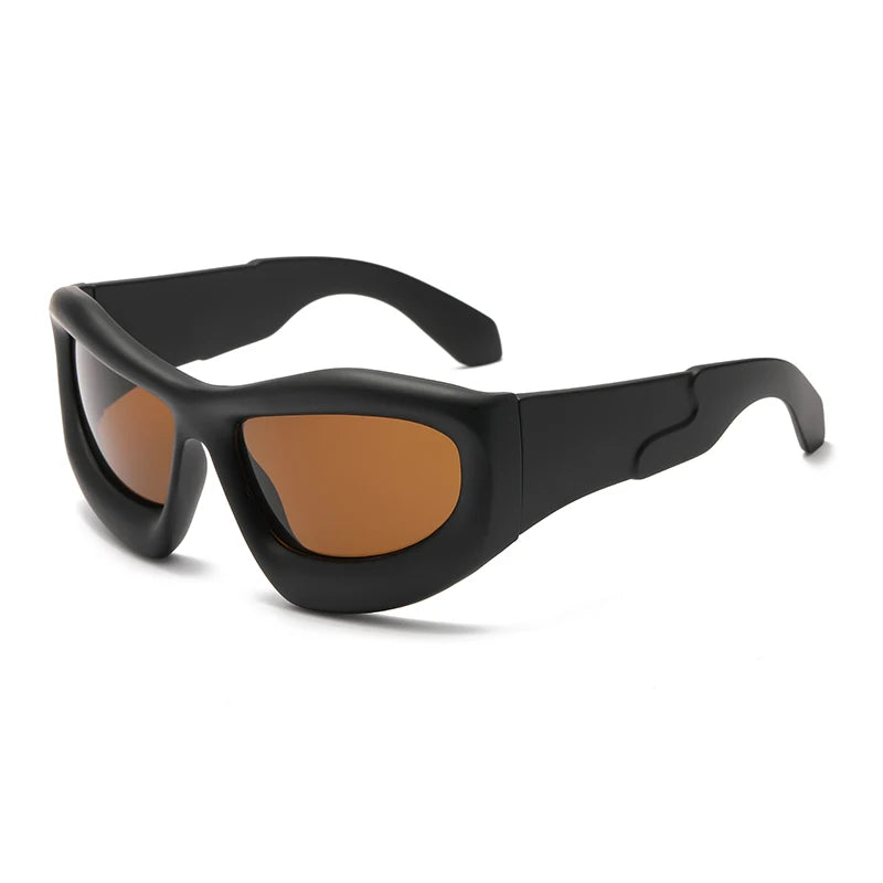 Stijlvolle zonnebril met zwart-bruin montuur voor een klassieke look
