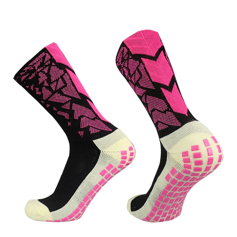 DrillKing™ Grip Sokken in Camo Zwart/Roze