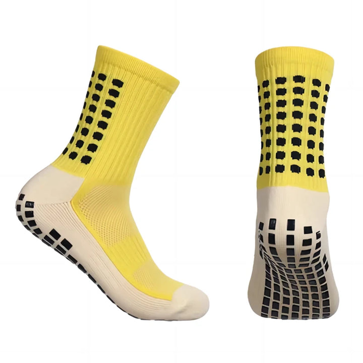 DrillKing™ Grip Sokken in geel - Heldere kleur, sterke grip