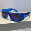 Trendy blauwe festival zonnebril - Vintage Zonnebril