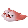 Laat je persoonlijkheid stralen met Sharky's™ 2.0 - Haaien Slippers in een speelse roze en rode kleurstelling.