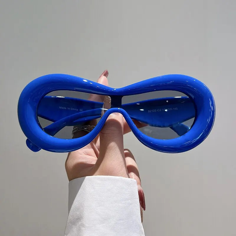 Hippe Festivalbril in Blauw - Trendy Accessoire voor Feesten en Evenementen