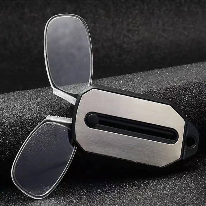 Compacte leesbril met sleutelhanger, opvouwbaar voor eenvoudig opbergen