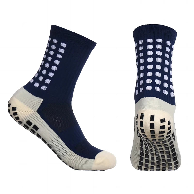DrillKing™ Grip Sokken in donkerblauw - Maximale grip voor optimale prestaties"