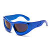 Hippe blauwe zonnebril voor een gedurfde stijl