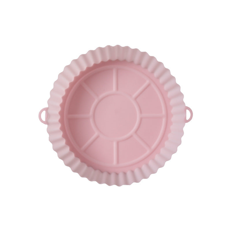  Roze Airfryer Siliconen Bakplaat - Breng plezier en stijl in je keuken met deze schattige roze bakplaat, perfect voor heerlijke snacks.  Groene Siliconen Bakplaat: