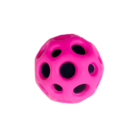 Een roze anti-stressbal wordt gebruikt om spanning los te laten.