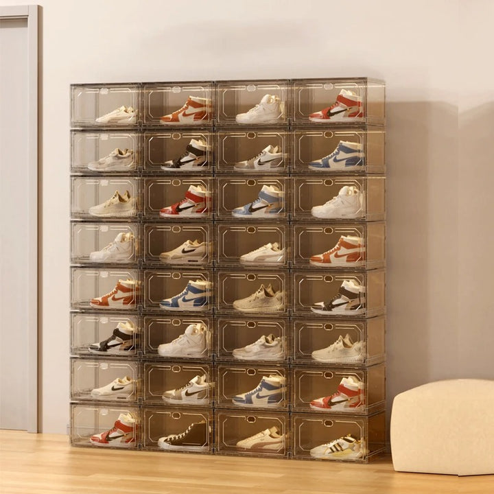 Sneaker Box™ als essentieel onderdeel van een georganiseerde en stijlvolle schoenencollectie."