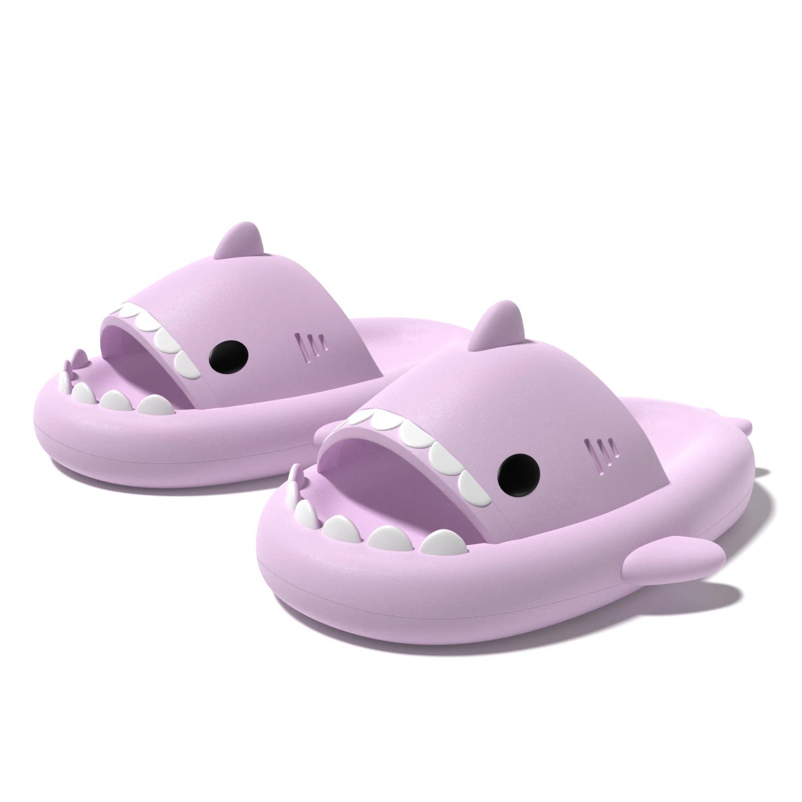 Sharky's™ - Haaien Slippers in lichtpaars.
