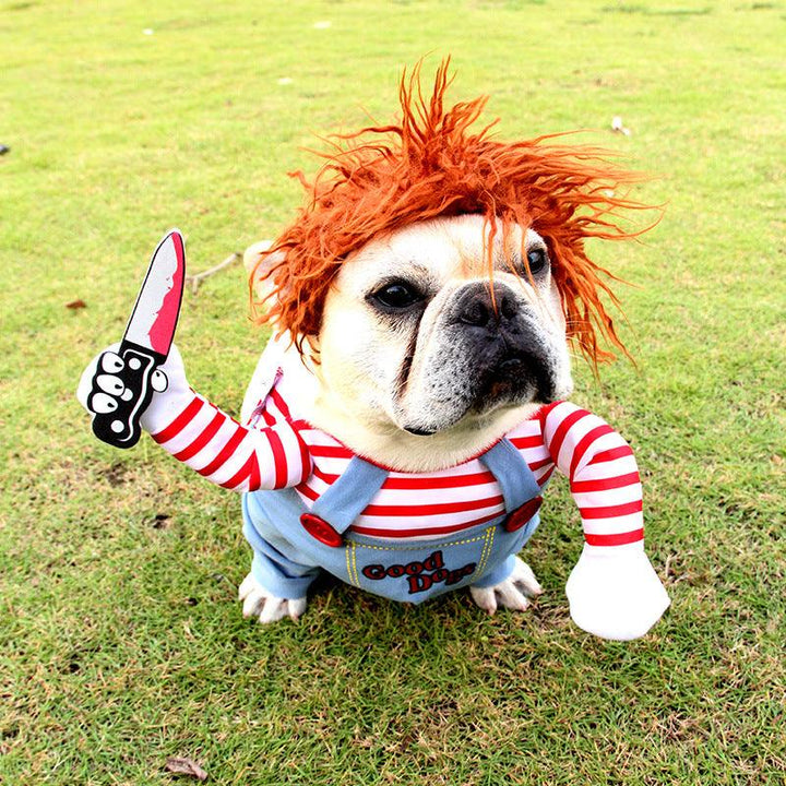 Levensecht Chucky honden kostuum voor themafeestjes