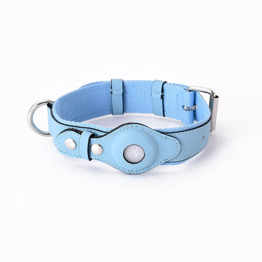 Airtag Halsband voor Honden - Lichtblauw