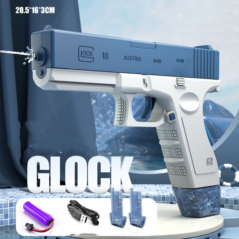 Blauw AquaGlock™ elektrisch waterpistool voor zomerplezier