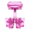 Roze shotglas dispenser met speelse uitstraling, perfect voor feestelijke gelegenheden met een vleugje kleur.
